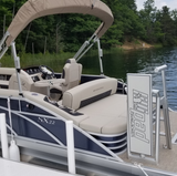 Lillipad Diving Board Pack - Includes Board, Surface Mount, and Upgraded SEADEK Foam Surface (Silver Anodized/Dark Grey)