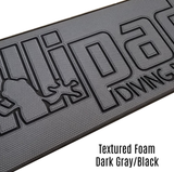 Lillipad Diving Board Pack - Includes Board, Surface Mount, and Upgraded SEADEK Foam Surface (Silver Anodized/Dark Grey)