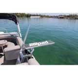 Lillipad Diving Board Pack - Includes Board, Surface Mount, and Upgraded SEADEK Foam Surface (Silver Anodized/Cool Grey)