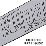 Lillipad Diving Board Pack - Includes Board, Surface Mount, and Upgraded SEADEK Foam Surface (Silver Anodized/Storm Grey)