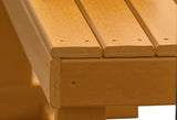 Durawood Aisle-Saver  Bench for Tennis Courts, Locker Rooms, Parks, Marina, Patio, Commercial Use