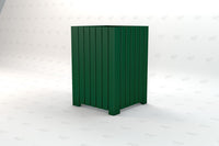 Frog Furnishings Heavy Duty Square Receptacle, Trash Can for Home, Kitchen, Garden, Park, Dining Room, Dustbin Waste Papers Basket Storage Recycle Bin, Make Your Environment Clean