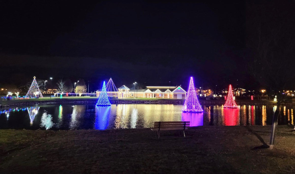 Giant Commercial Floating Christmas Trees Over 4000 LED Lights E