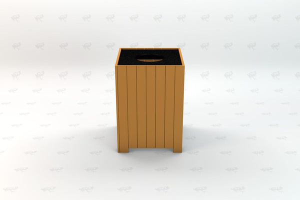 Frog Furnishings Standard Square Receptacle, Trash Can for Home, Kitchen, Garden, Park, Dining Room, Dustbin Waste Papers Basket Storage Recycle Bin, Make Your Environment Clean