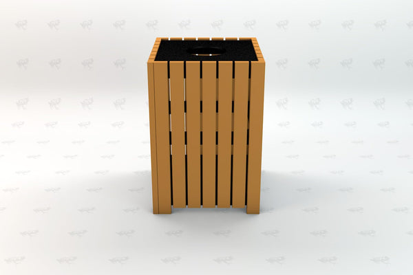 Frog Furnishings Heavy Duty Square Receptacle, Trash Can for Home, Kitchen, Garden, Park, Dining Room, Dustbin Waste Papers Basket Storage Recycle Bin, Make Your Environment Clean