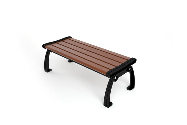 Frog Furnishings Heritage Backless Bench Park Slatted Seats Patio Loveseat, Weatherproof Solid Wood 1/2/3/4 Seater Outdoor Benches Backless for Garden Backyard Lawn Porch Balcony